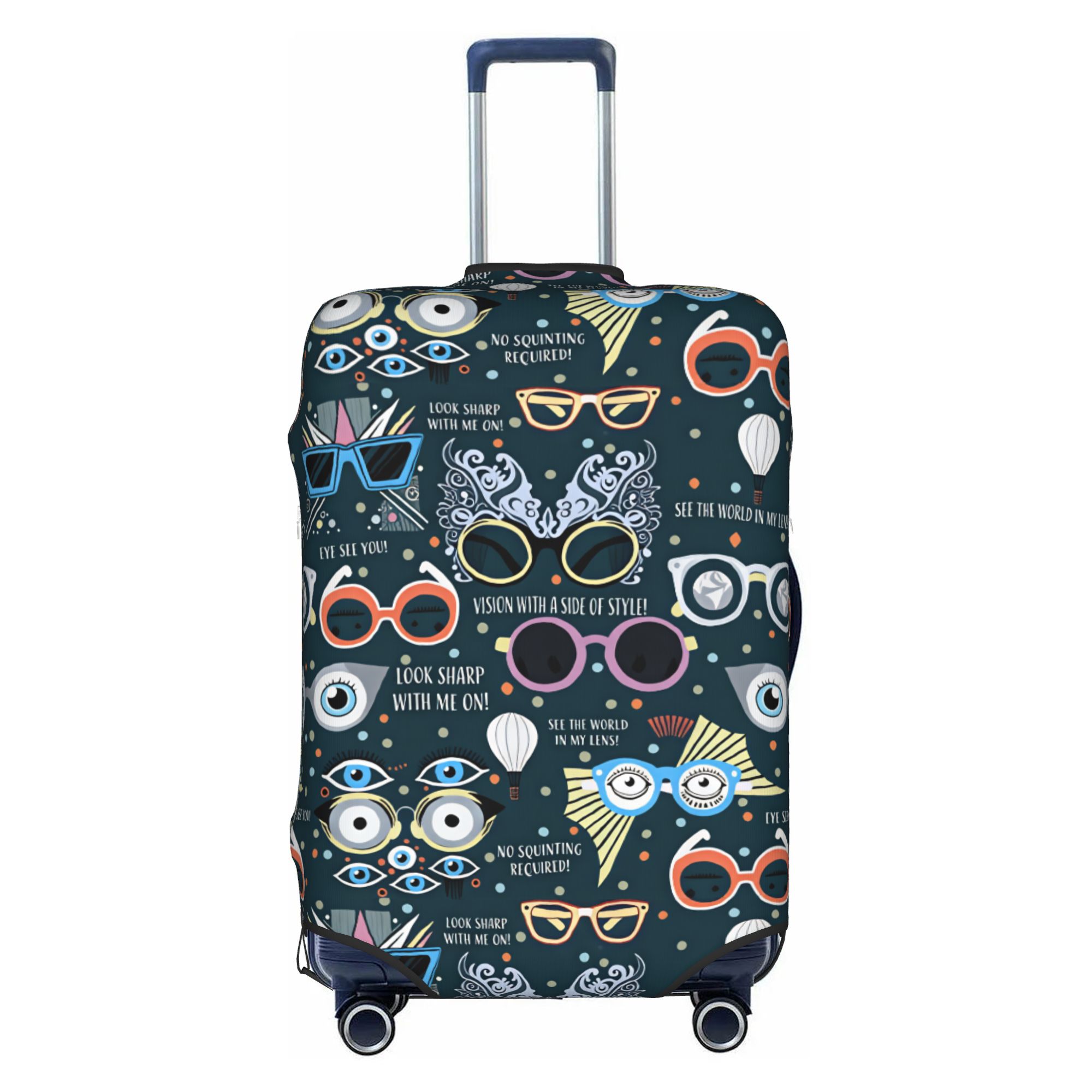 Quirky Travel Accessories - Чехол для чемодана для оптометриста/оптикера: модный,