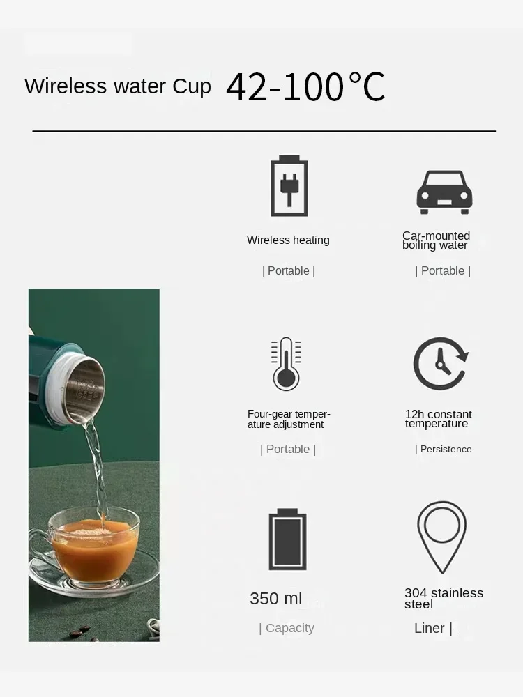 Немецкий беспроводной чайник с – обзор и цена Portable Travel Kettle